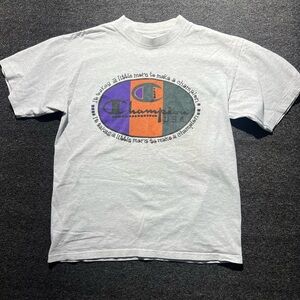 Champion vintage 1990s Gray Graphic T-Shirt for Men